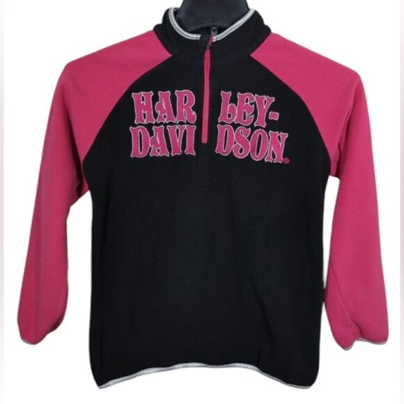 Harley-Davidson Other - HARLEY DAVIDSON FLEECE PULLOVER GIRLS SIZE 2T